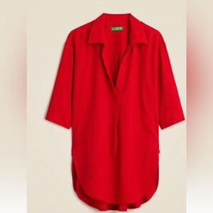 J. crew popover shirt in airy gauze